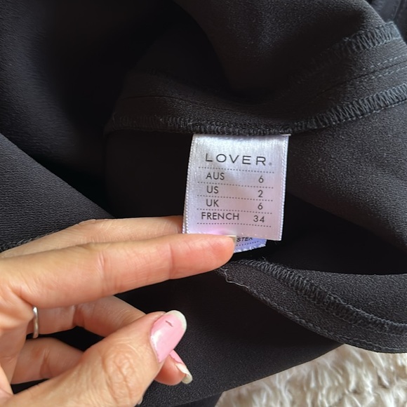 LOVER The Label Bonded Pencil Dress in Black MSRP $535 - Picture 10 of 10